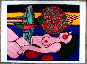 Corneille - litho: Nu a la rose - 1981 kopen? Bied vanaf 295!