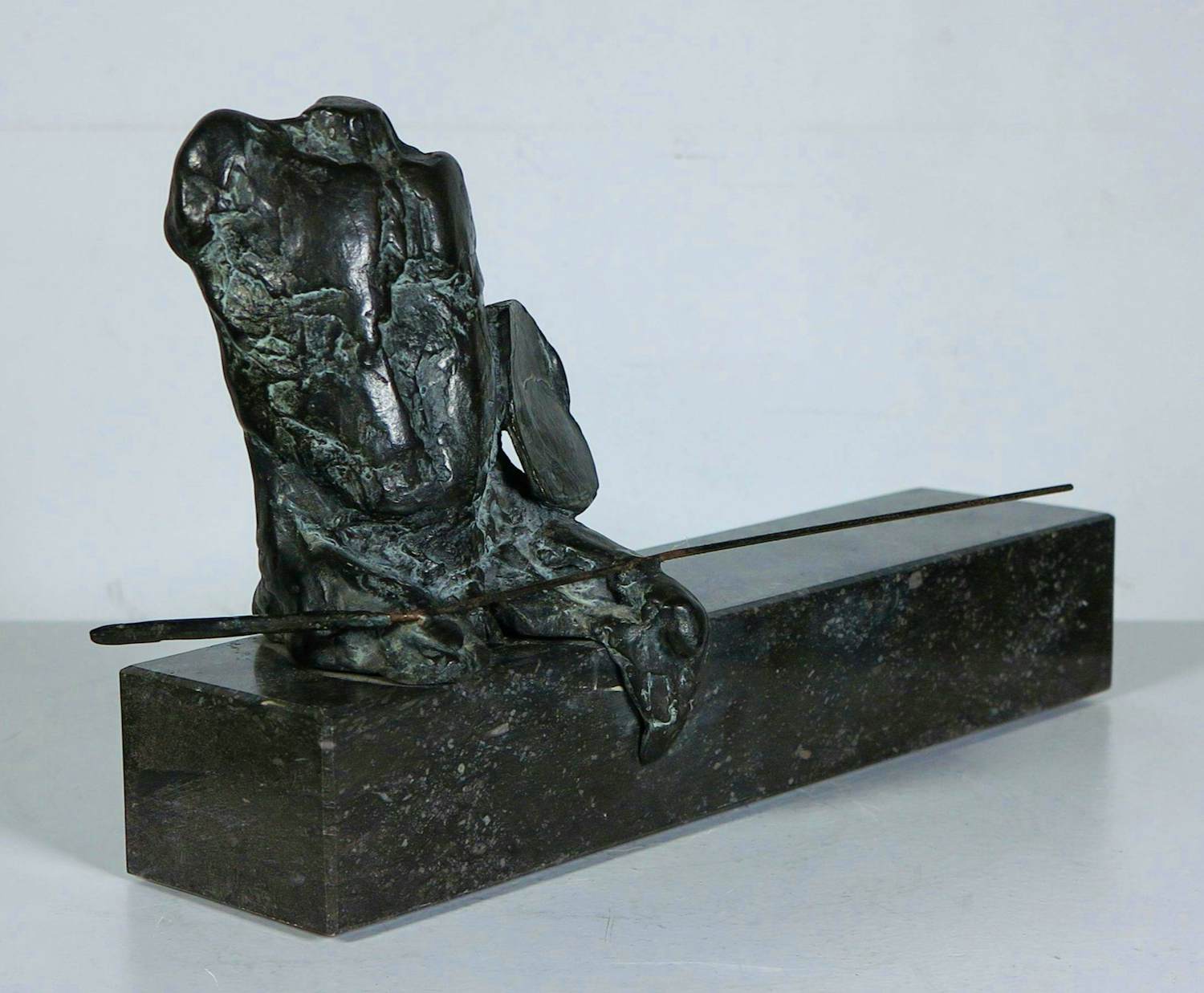 Kiny Copinga - Brons, Stijder met schild en speer kopen? Bied vanaf 400!