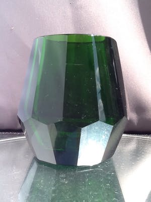 Moser - Facet geslepen kristallen vaas. kopen? Bied vanaf 35!