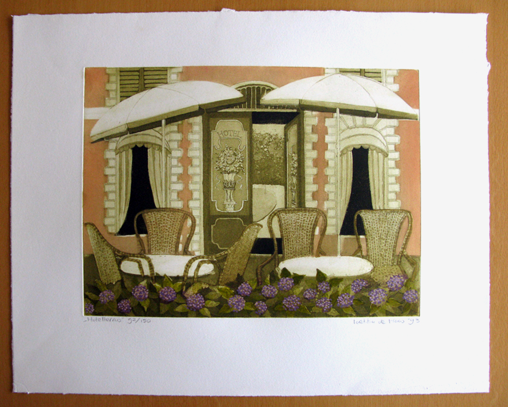 Laetitia de Haas - HOTELTERRAS - kleurets kopen? Bied vanaf 15!