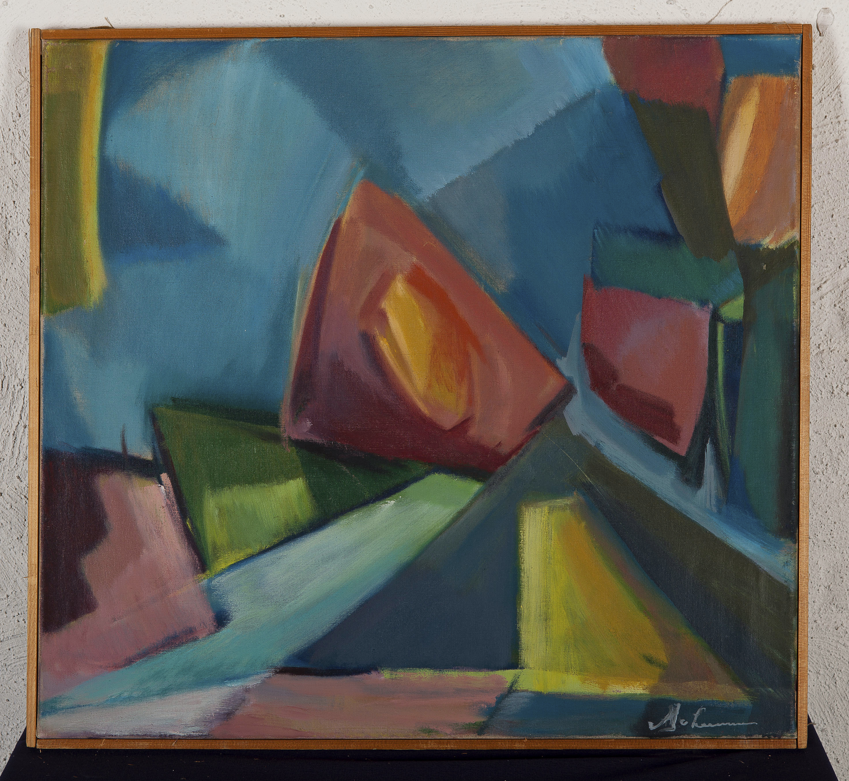 Dé van Leeuwen - Zonder titel - Acrylverf op doek - 1977 - gesigneerd kopen? Bied vanaf 15!