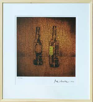 Rob Scholte - Craquele flessen | Mis en bouteille dans Noscaves | Nieuw ingelijst verkocht voor € 95!