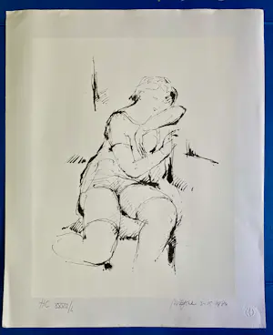 Nic Jonk - Vrouw, zeefdruk uit 15-03-1984 kopen? Bied vanaf 40!