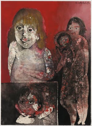 Ans Wortel - Gemengde techniek op papier, Slechts degene die zichzelf (...) - Ingelijst kopen? Bied vanaf 250!