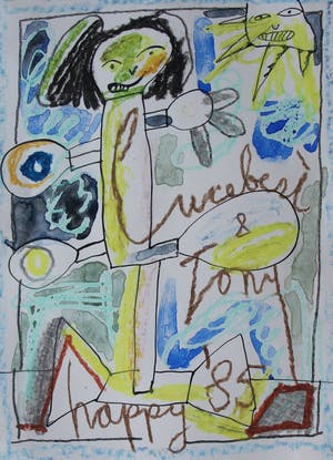 Lucebert - met de hand ingekleurde litho - 1984 kopen? Bied vanaf 225!