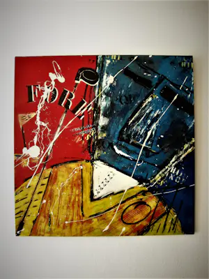 Oscar Faase - GROTE gemengde techniek op doek "FORE - moving target" gesigneerd kopen? Bied vanaf 78!