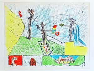 Roberto Matta - zonder titel verkocht voor € 35!