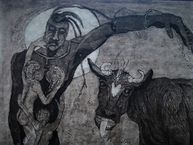 Nel Kleijn - Fraaie Ets/Aquatint 1e staat "Pluk de Dag" gesigneerd 1979 kopen? Bied vanaf 1!