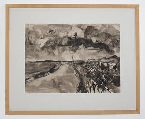 Piet Wiegman (II) - Inkttekening landschap 1964 kopen? Bied vanaf 40!
