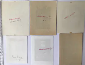 Buy Daniel Meyer - Lot met 34 ex-libris & gravures van de Franse kunstenaar Daniel Meyer? Bid from 33!