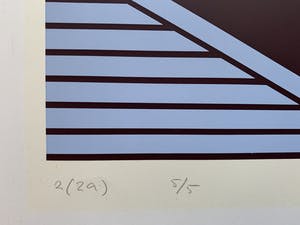 Gijs Winkelman - geometrische abstracte zeefdruk - 1974 (Zeer kleine oplage) kopen? Bied vanaf 1!