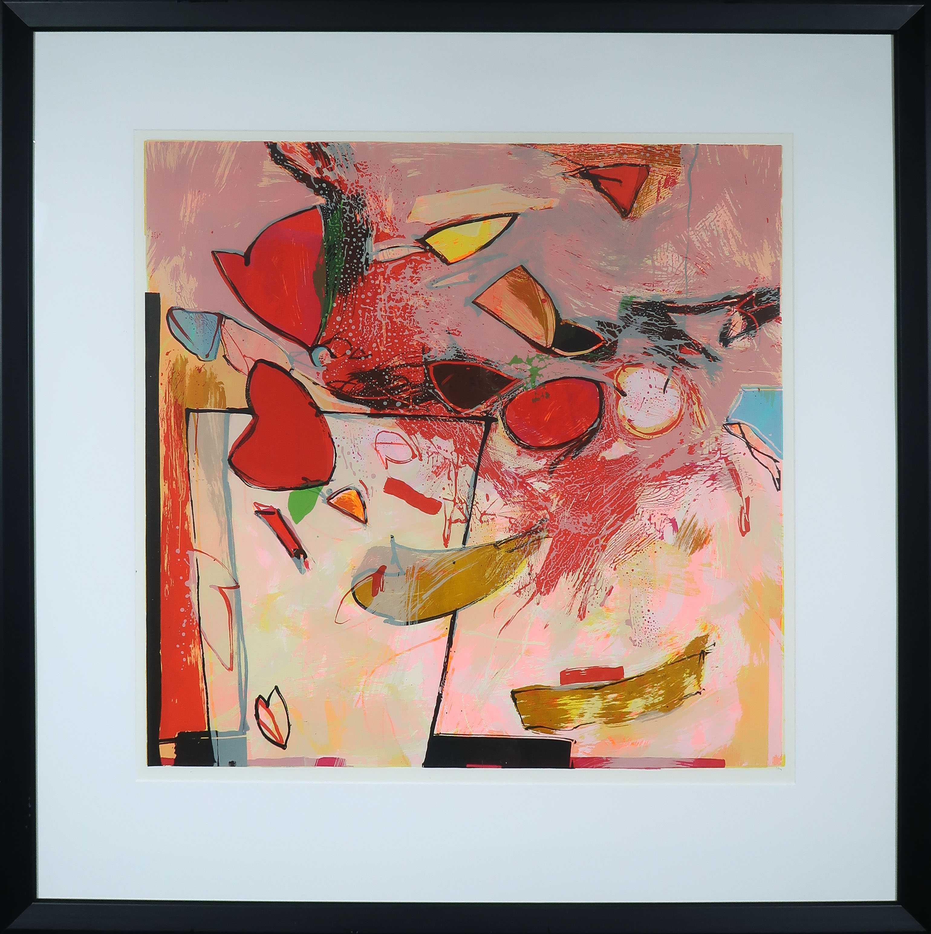 Pieter Vermeulen - Zeefdruk, Vaasverhaal - Ingelijst kopen? Bied vanaf 35!