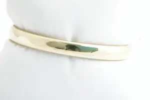 61- Zware en fraaie 14krt geel-gouden ovalen unisex "slaven" armband kopen? Bied vanaf 570!