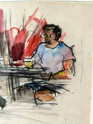 Bob ten Hoope - Pecheurs au cafe kopen? Bied vanaf 175!