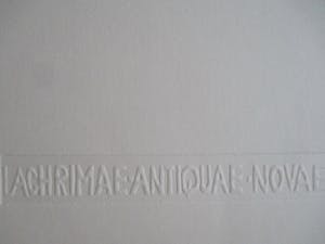 Willem Snitker - Ets "Lacrimae Antiquae Novae" kleine oplage kopen? Bied vanaf 45!