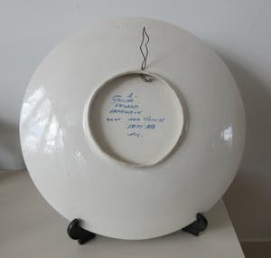 Niet of onleesbaar gesigneerd - Gouds platelen wandbord "Arles" - naar Vincent van Gogh kopen? Bied vanaf 1!