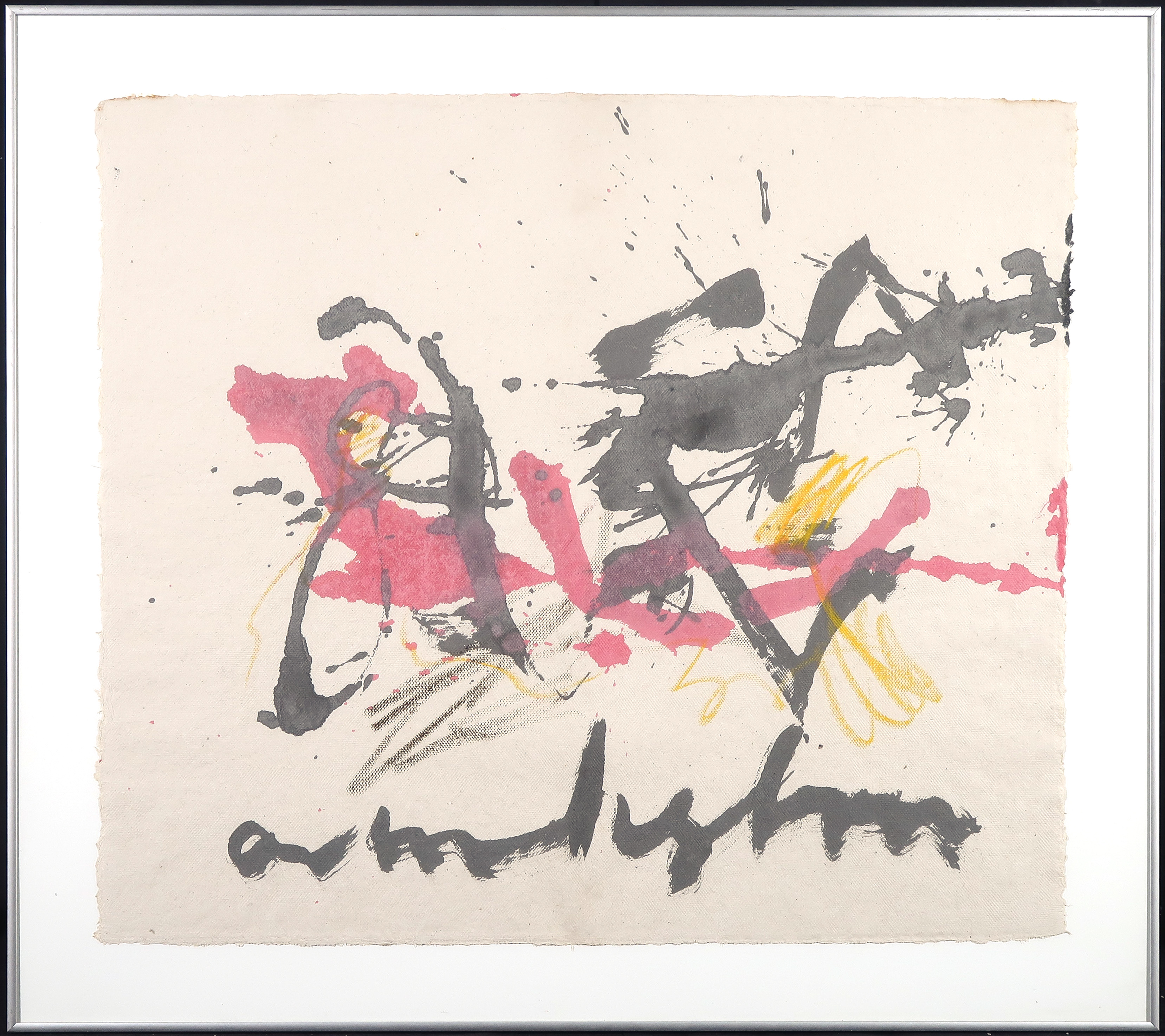 Anton Heyboer - Aquarel, Sumatra - Ingelijst verkocht voor € 250!