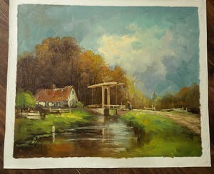 Toon Wildeboer - Hollands landschap 1990 kopen? Bied vanaf 25!