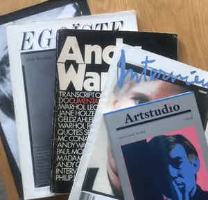 Andy Warhol - Lot van 5 boeken/publicaties van/over Andy Warhol - zelden aangeboden verkocht voor € 1!