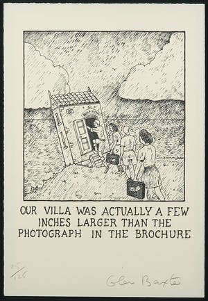 Buy Glen Baxter - Litho, Our villa was (...) - Ingelijst? Bid from 1!