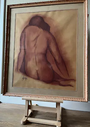 Joub Wiertz - Zittend naakt kopen? Bied vanaf 250!