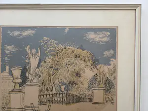 Charles Eyck - Park Parijs. Drukgesigneerd. kopen? Bied vanaf 39!