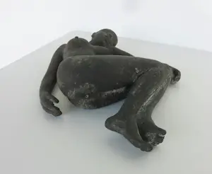 Francine Van Mieghem - Sculptuur van brons, Liggend naakt + boek! kopen? Bied vanaf 500!