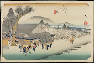 Ando Hiroshige - Houtdruk, Ishibe kopen? Bied vanaf 35!