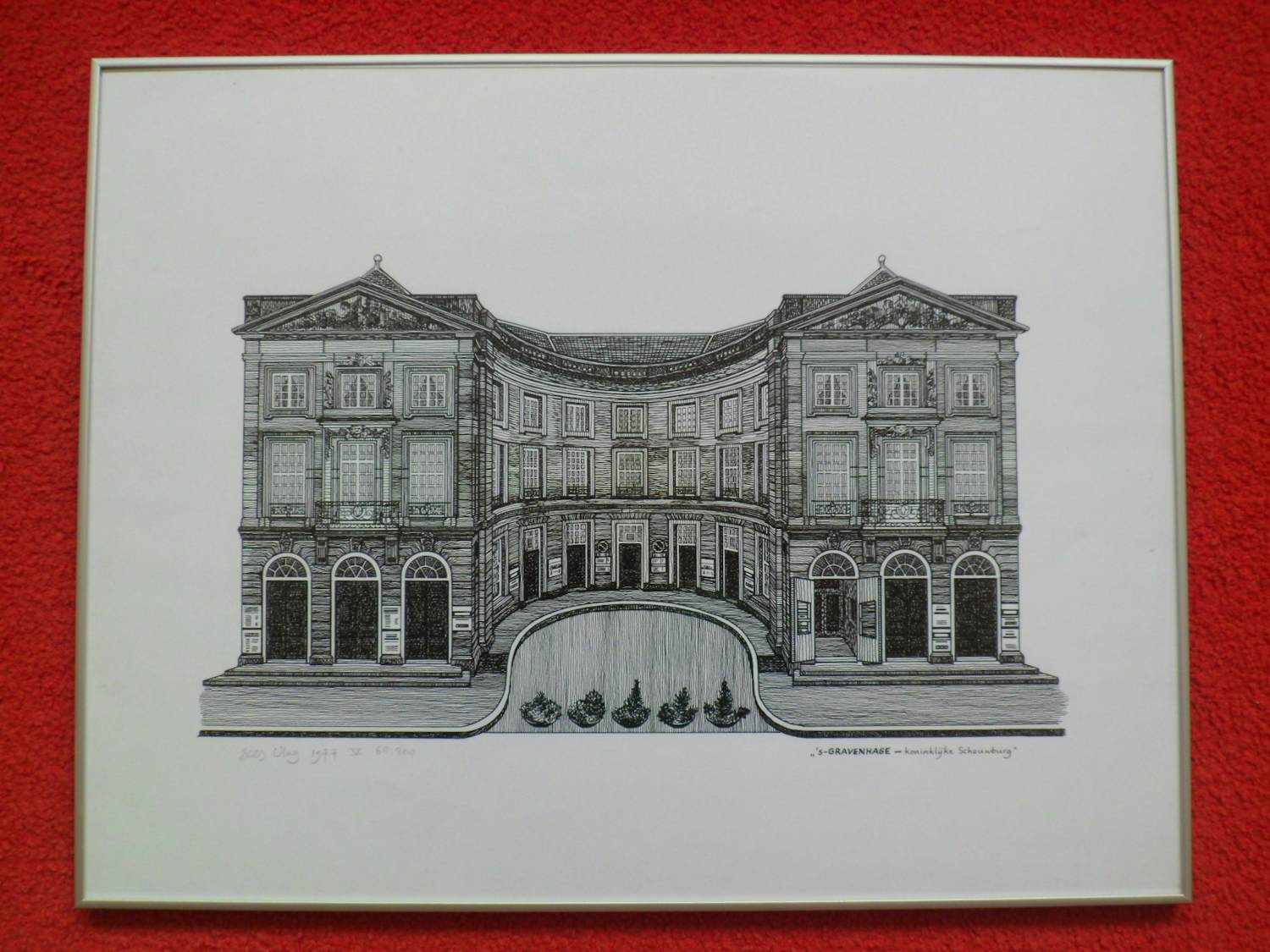 Sees Vlag - "de Koninklijke schouwburg" den Haag. kopen? Bied vanaf 75!