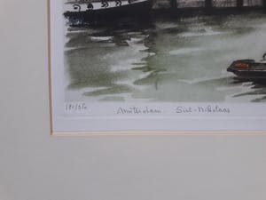 Roger Hebbelinck - Amsterdam "sint Nikolaas". Met echtheidscertificaat. kopen? Bied vanaf 75!