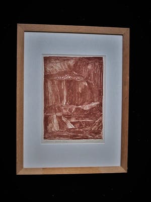 Jan Hein van Rooy - Karakteristieke Droge Naald Ets "Spaanse Aarde" gesigneerd kopen? Bied vanaf 10!