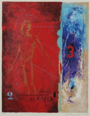 Piotr Konkel - Zeefdruk, Or b seen - Ingelijst kopen? Bied vanaf 20!