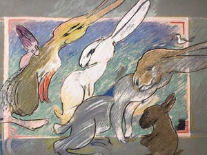 Jacobus Kloppenburg - Hazen - 1987 - Litho kopen? Bied vanaf 50!