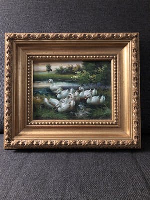 Niet of onleesbaar gesigneerd - Eendjes aan de waterkant kopen? Bied vanaf 10!