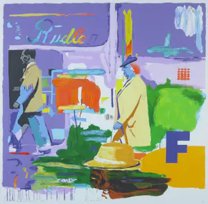 Carlos Blaaker - Zeefdruk, Rush - Ingelijst kopen? Bied vanaf 50!