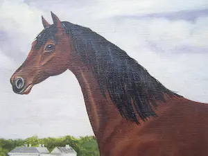 Henri Busy - Paarden Portret kopen? Bied vanaf 70!