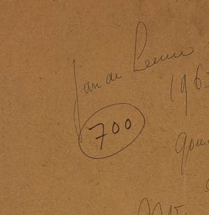 Jan de Leeuw - Compositie no 6 - 1963 - gouache op papier - BKR Bergen kopen? Bied vanaf 20!