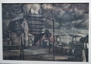 Charles Eyck - Kasteel bij ophaalbrug bij avond kopen? Bied vanaf 100!