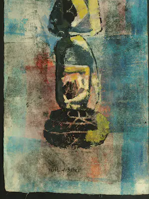 Ruth Fischer - Gemende techniek , Zonder titel – Lijst, 71 x 51 cm kopen? Bied vanaf 40!