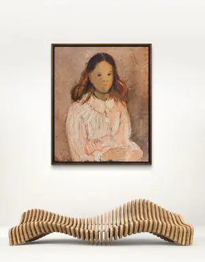 Rene Mels - Porträt eines jungen Mädchens um 1940 kopen? Bied vanaf 250!