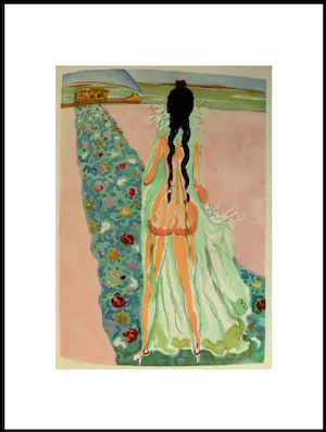Kees van Dongen - Houtgravure 1955 - “La barque d`or ” - 1001 nacht kopen? Bied vanaf 50!
