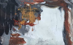 Jelle Hoogstra - Jelle Hoogstra - Abstracte compositie, unica (mooi ingelijst) kopen? Bied vanaf 95!