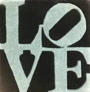 Robert Indiana - "Love" - 2006 - Teppich - signiert verkauft für € 120!