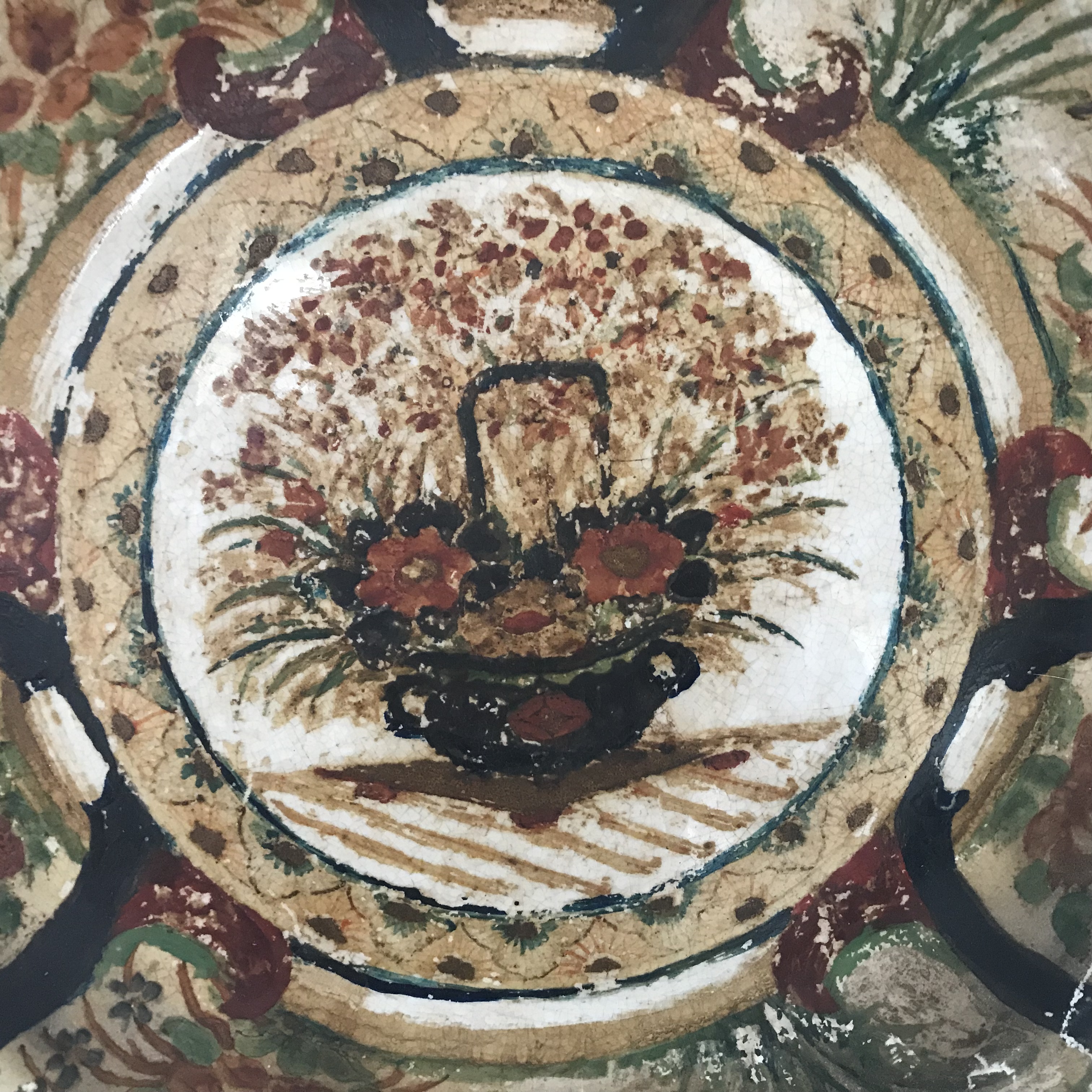 Firma Regout & Co - Antiek Handgeschilderd Bord / Schotel kopen? Bied vanaf 40!