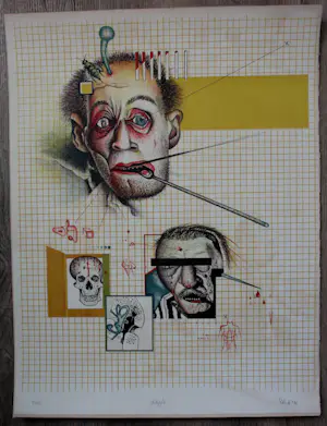 Buy Wolfgang Petrick - Litho: Köpfe - 1971? Bid from 49!