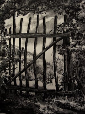 Aart van Dobbenburgh - Fraai Realistisch 1963 Litho "Landhek in Limburg" gesigneerd kopen? Bied vanaf 10!