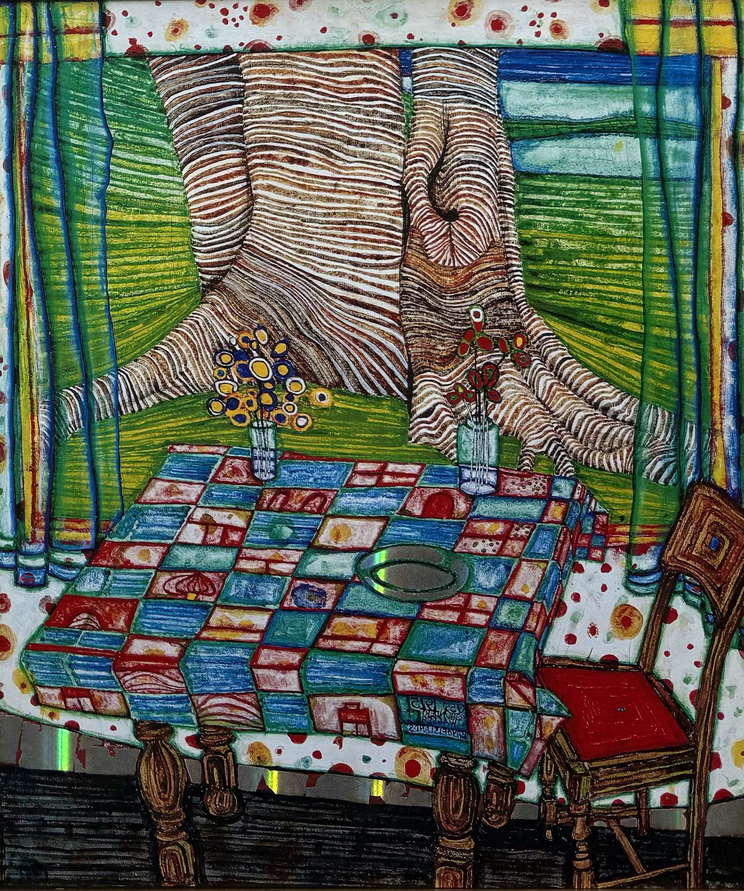 Friedensreich Hundertwasser - offsetprint met prägedruk | 'Island of Lost Desire 755A' | 1975 kopen? Bied vanaf 20!