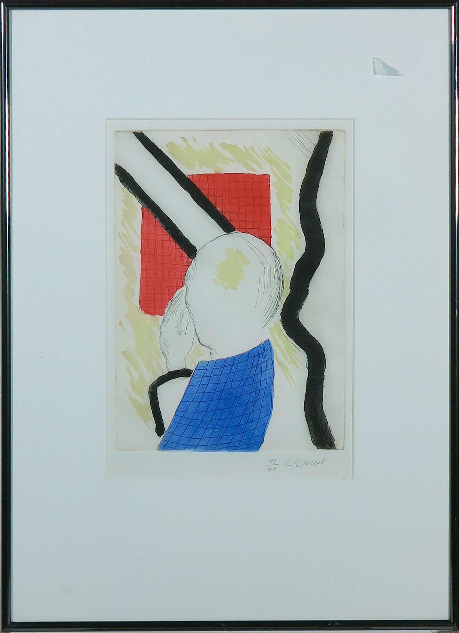 Roger Raveel - Kleurenets, Giotto - Ingelijst kopen? Bied vanaf 850!