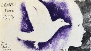 Andre Goezu - Mooie zeefdruk - 1972 - 'L'envol pour 1973' kopen? Bied vanaf 35!