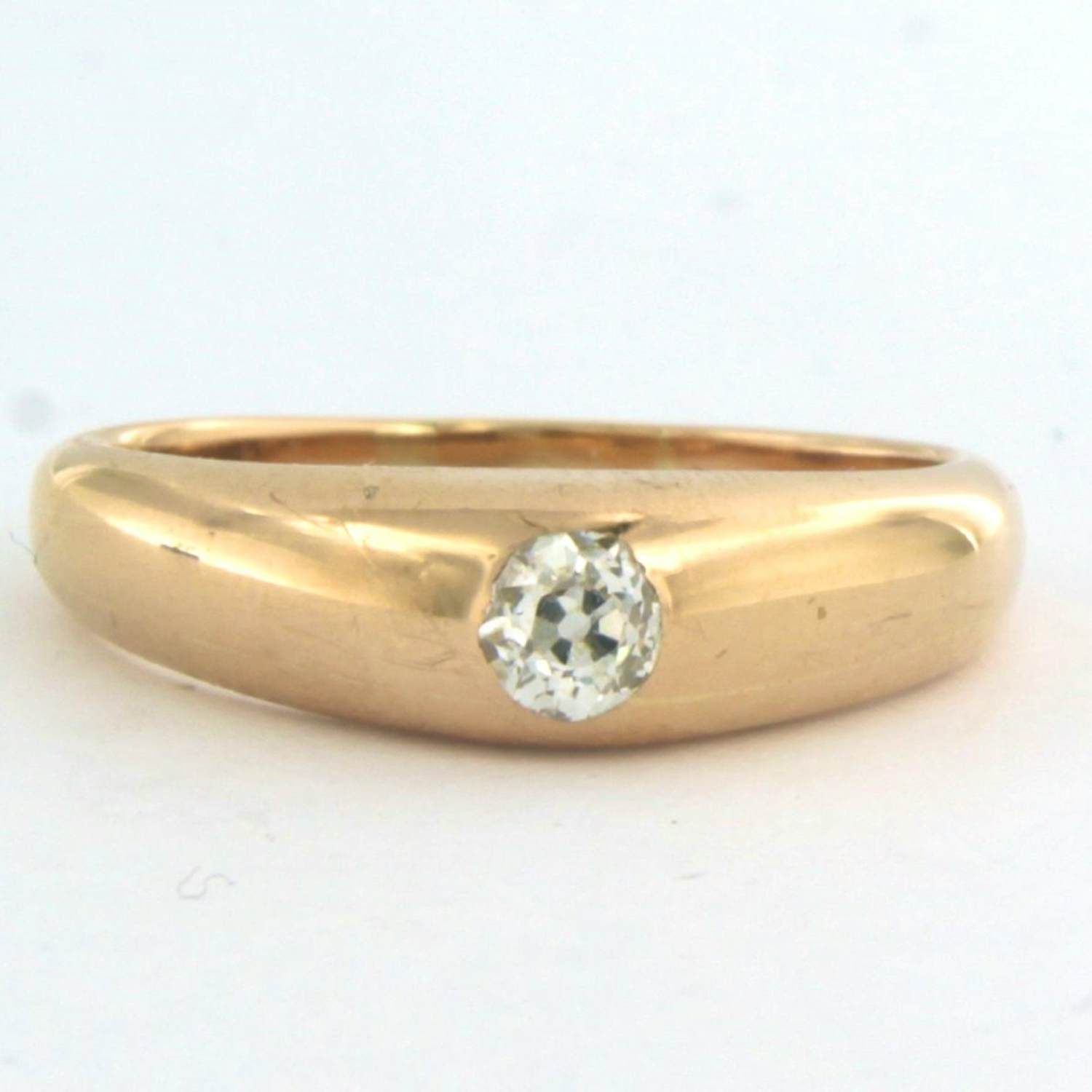 18k rosé gouden ring bezet met Bolsjewiek geslepen diamanten tot. 0,40ct kopen? Bied vanaf 725!